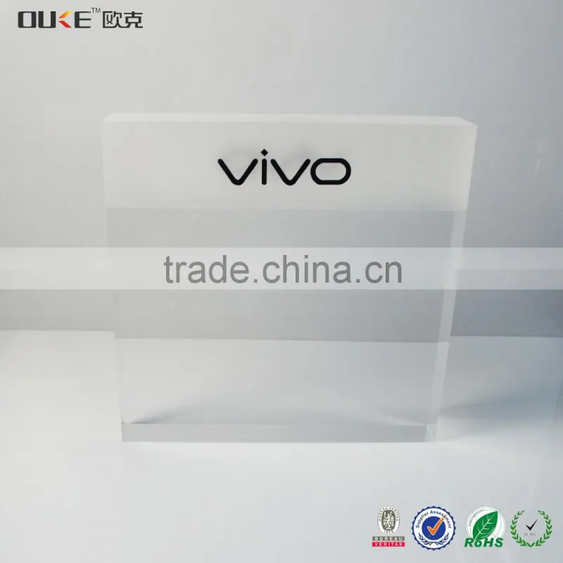 High quality clear acrylic iphone display block wholesale