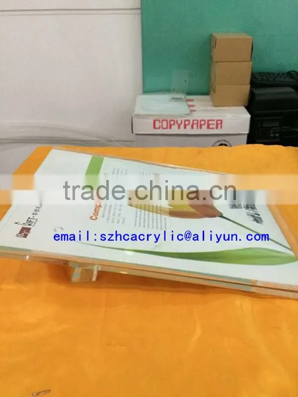 clear acrylic table top sign holders
