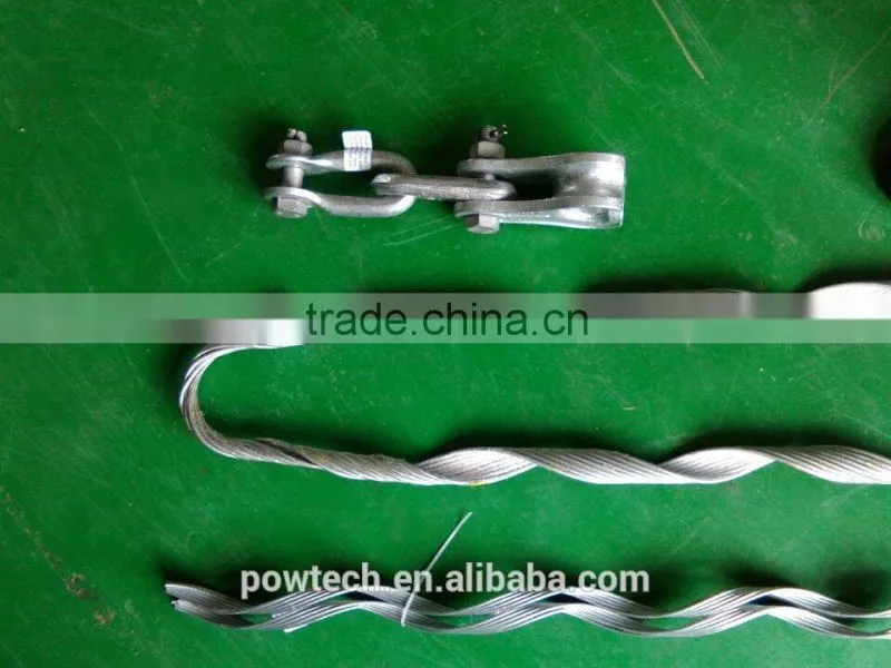 ADSS cable tension clamp (Two Amour rods)