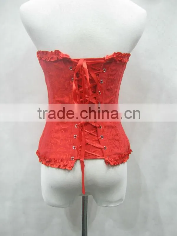 Factory directly hot sale overbust pattern big women sexy lingeries corset
