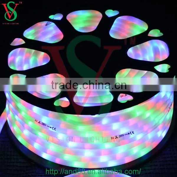 RGB Round dimmable led rope lights for christmas ornament