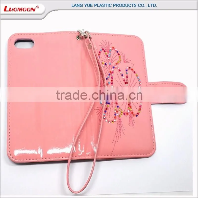 flip leather phone cover case embroidery Chinese style China wind for apple iphone 7 7 plus 7+ 6 6 plus 6+ 5 5s se 4