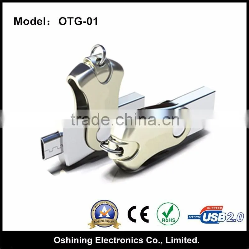 Popular smart phone OTG USB Flash Drive,OTG U disk for android and iphone(OTG-01)