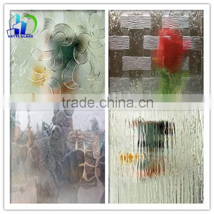 blue green bronze frosted glass pattern/sell clear patterned glass/obscure glass pattern glass