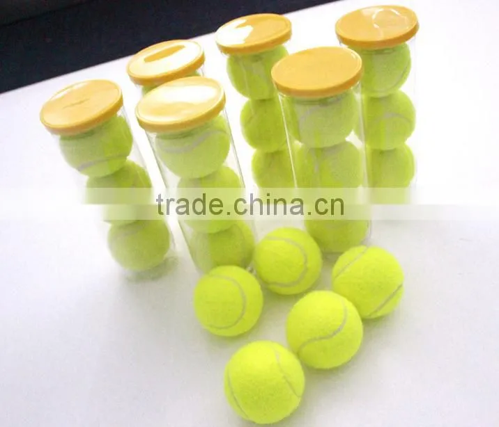High Quality Yellow Training Tennis Balls 3pcs/barrel For Tennis Beginers Practice Tennis Ball