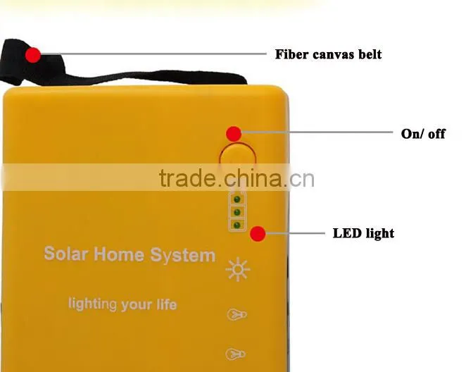 yellow solar lantern with mobile phone charger