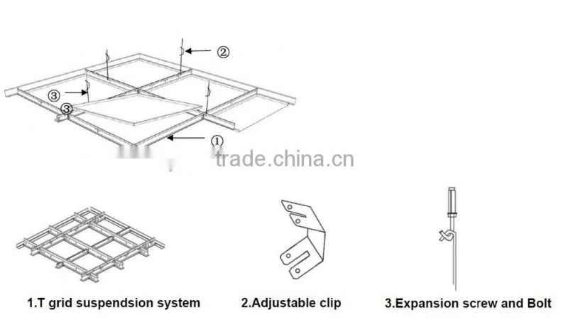 2x2 Mineral Fiber Fireproof Integrated Ceiling