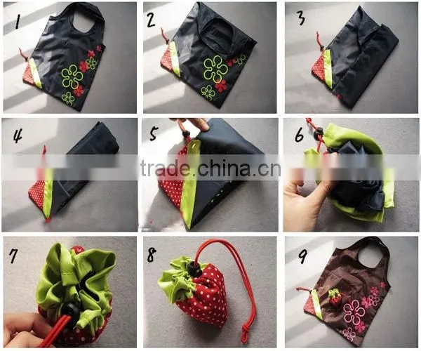 OEM foldable shopping bag/polyester folding shopping bag/folding bag