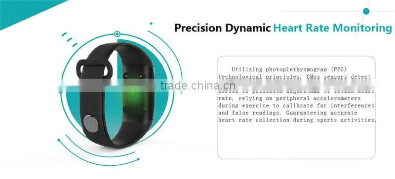Houway JW018 BT4.0 Smart band bracelet & Heart Rate Monitor Activity fitness Tracker Wristband for IOS & Android smartphone