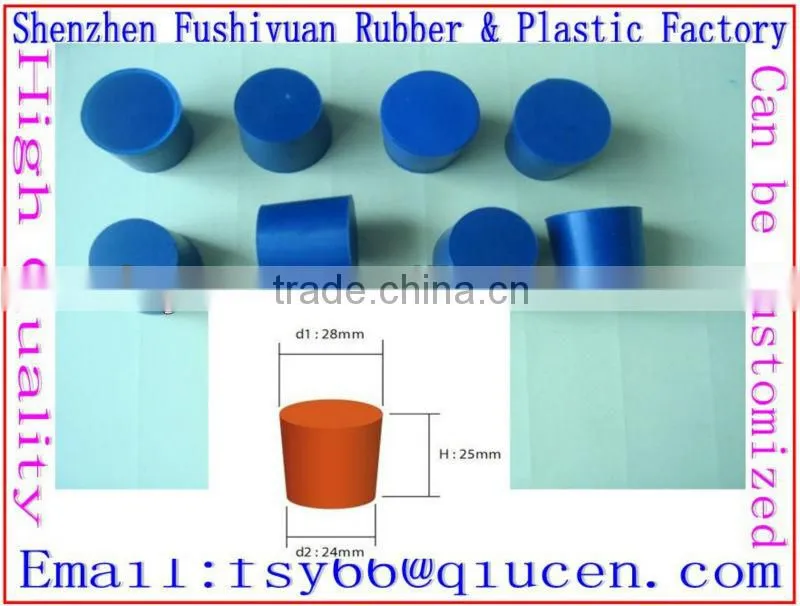1/2" rubber tips Conical silicone rubber plug silicone plug rubber plug