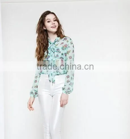 Long Sleeve Women 100% Silk Shirts