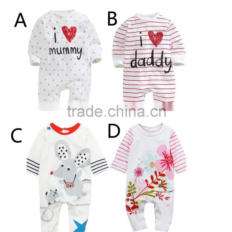 new design hot sale printing baby romper cute baby clothes