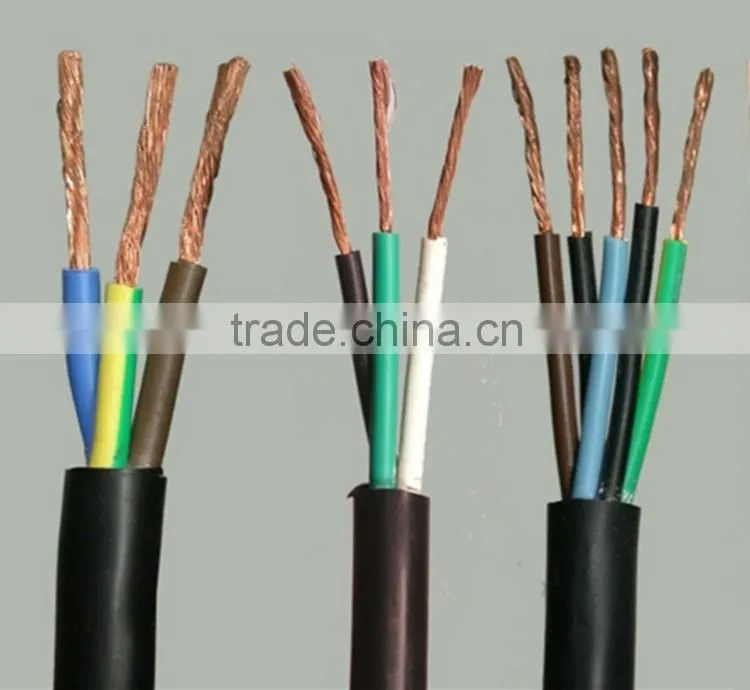 Wholesales pvc 3 core cable wire electrical full copper PVC cable