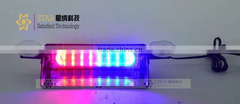 Factory price Auto interior Warning Strobe Light led bule visor Light for car(XN-S6-3)