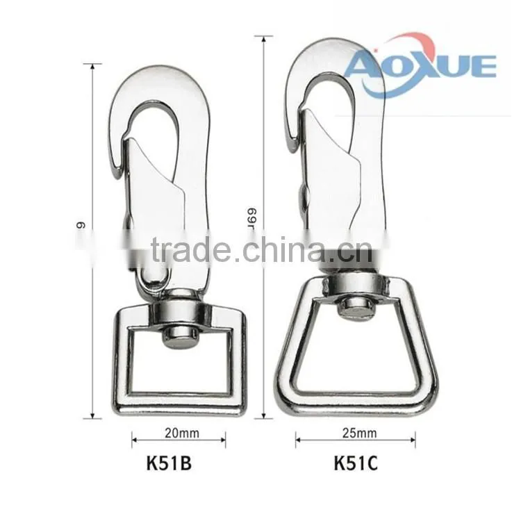 Hook Type and zinc alloy Material Shrimp snap hook