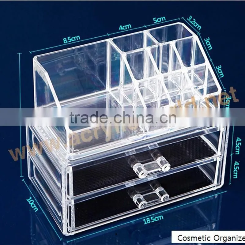 acrylic organizers for makeup/acrylic 5 drawers box/acrylic 6 drawer organizer