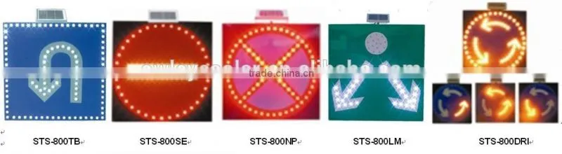 solar led road safety flashing light / solar super bright led furious traffic signal sign /remarkable