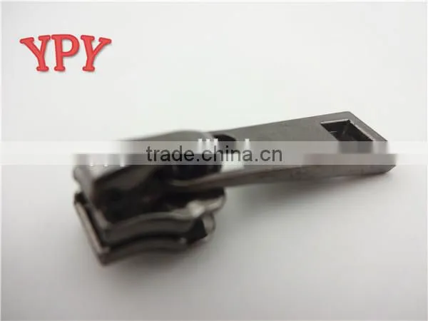 5# gun metal slider with puller