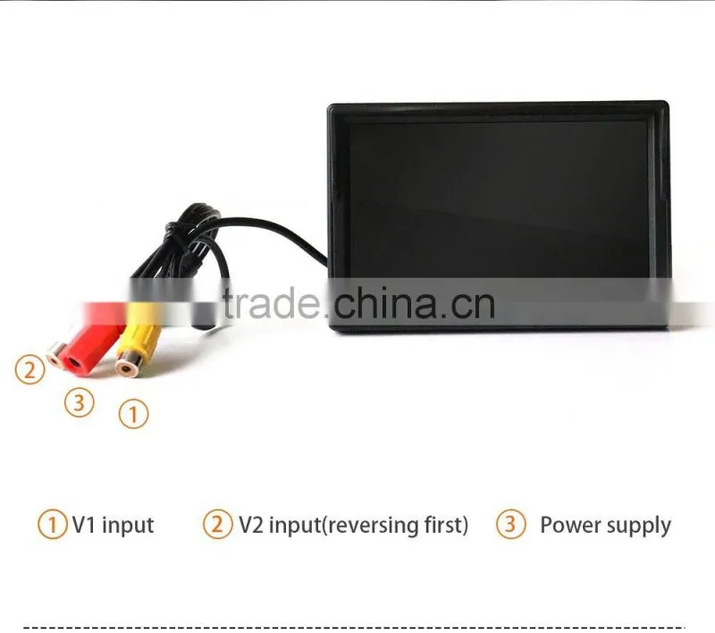 5 inch car rearview monitor