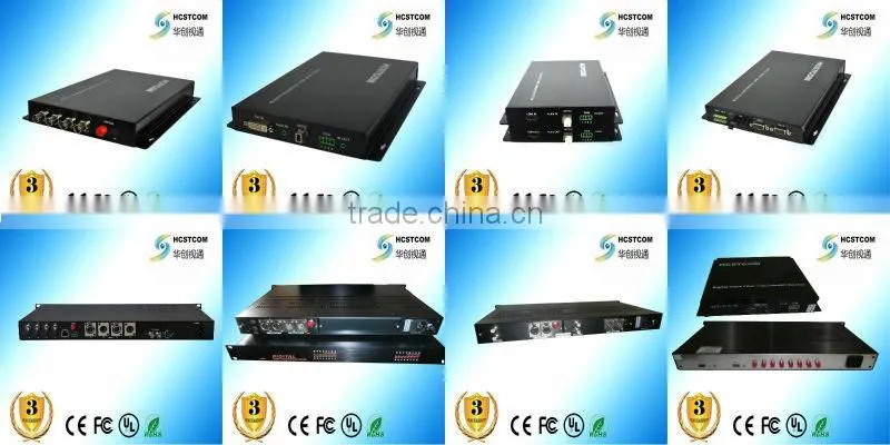 broadcasting video transmitter and receiver over fiber