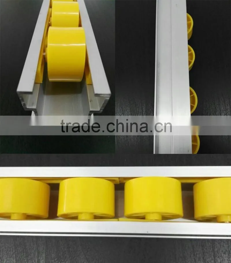 JY-2045A|Sliding track for production line|Aluminum roller track for industry|H roller track