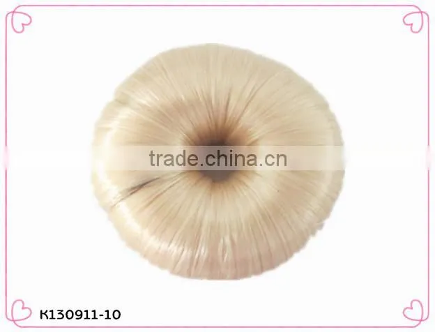 human blonde fake hair bun