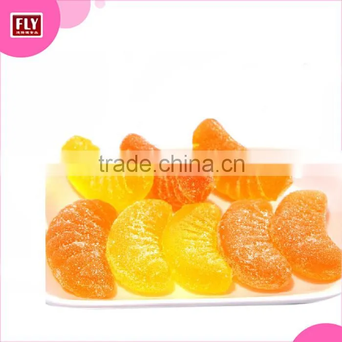 Suger coated soft fruit juice jelly candy