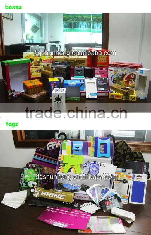 premium flip cover case+PET clear window printed box