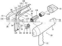 SJ-700 long nozzle air blow gun made in factory