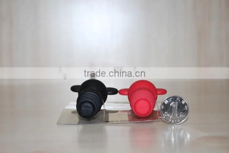 Silicone custom cork wine bottle stoppers