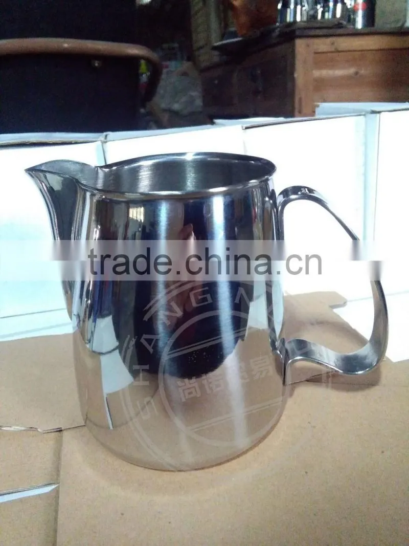 O-shape stainless steel Italy Cup coffee jug