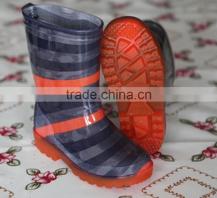 Kids PVC Jelly Transparent Rain Boots Made In China
