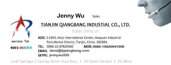 Sup9 factory supply high carbon hot rolled spring steel flat bar