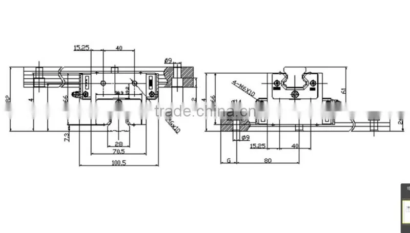 New Arriving! CHTR Cross Type Linear Guide Size 20