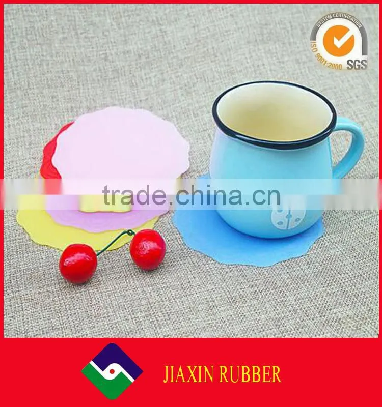 Manufacture price silicone tea cup mat , promotional drink cup coasters