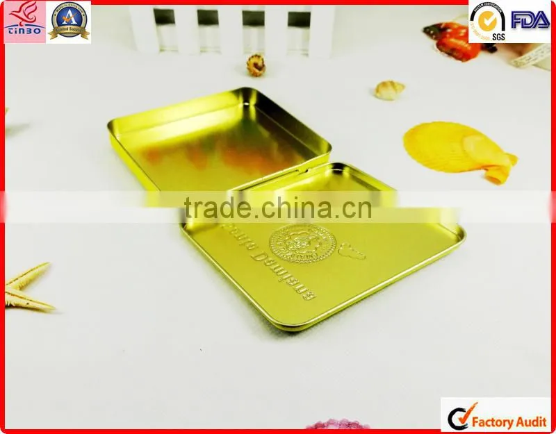wholesale metal cigar tin glossy small two piece tin can