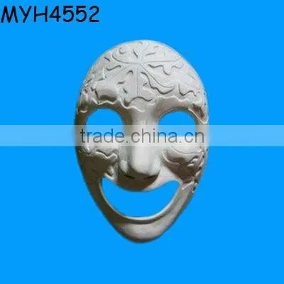 A sweet, handmade and hand painted Italian ceramic mask adorned with grapes