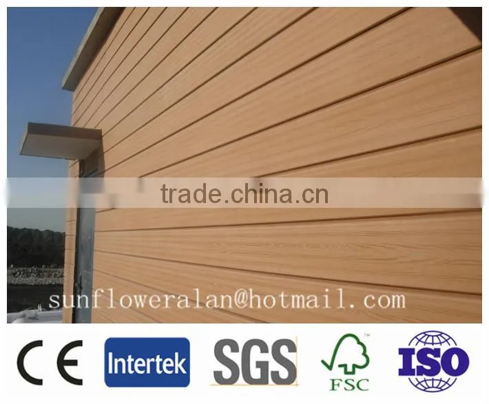 2015 Hot sale wood plastic composite wpc wall panel /outdoor wall panel /decorate wall board