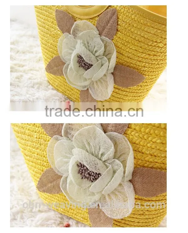 Cheap handmade woven custom straw bag for sale