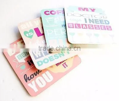 Lacquered coasters for hotel, restaurant, kitchen servings