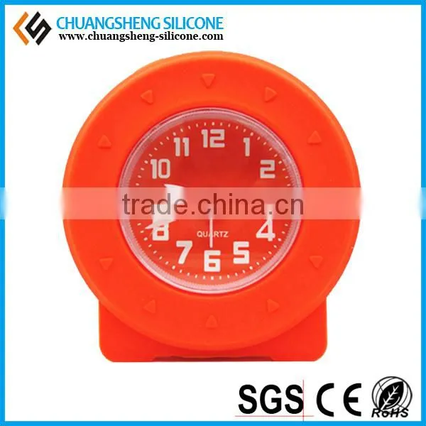 candy color desktop clock, sun shape clocks, silicone table clock