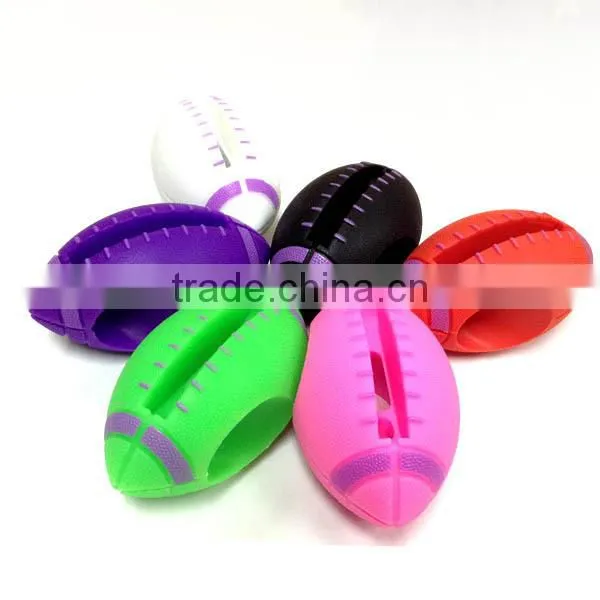 rugby shaped silicone portable phone speaker for mobile phone