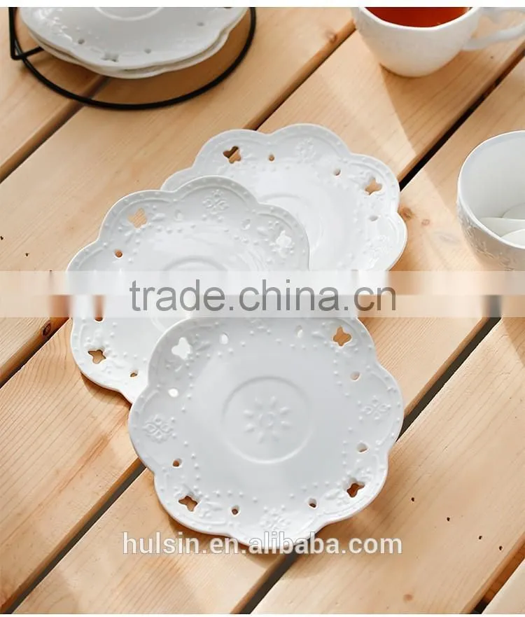 Porcelain Coffee Cup and Saucer Coffee Cup Set with Saucer 7 oz