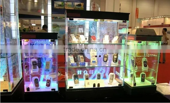 useful lighted acrylic display case reception desk