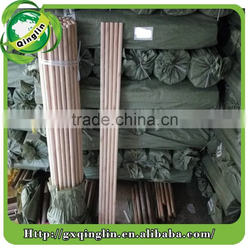 little black cap wooden broom handle with pvc coated