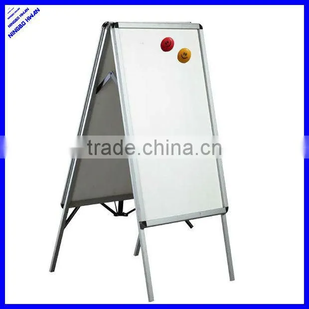 High quality 60x90cm mobile green board stand with wheels