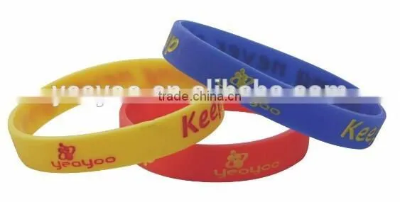 Promotional country flags silicone bracelet