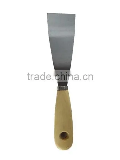 Carbon steel putty knife/Plastering trowel with wooden handle