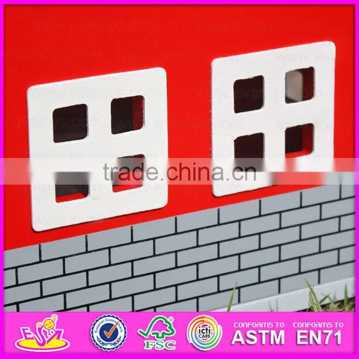 Funny girl play set wooden wooden barn toy best design kids wooden barn toy W06A105-S