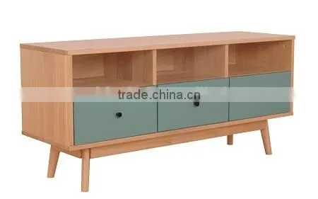 popular product of Japanese style 4drawer TV wooden stand